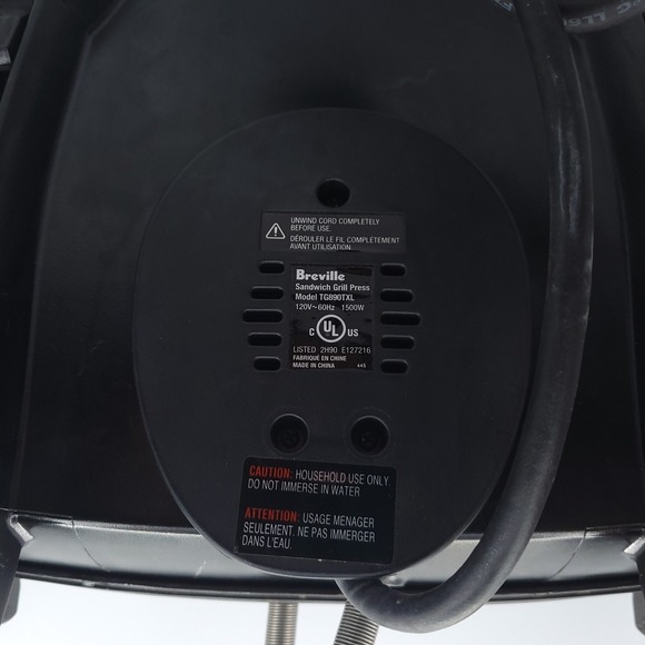 Breville Panini Sandwich Press Brushed Stainless Steel Has Timer TG890TXL Tested - Picture 8 of 10